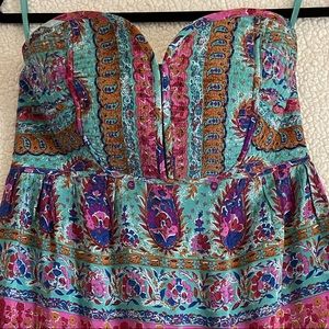 Anthropologie Strapless Boho Dress